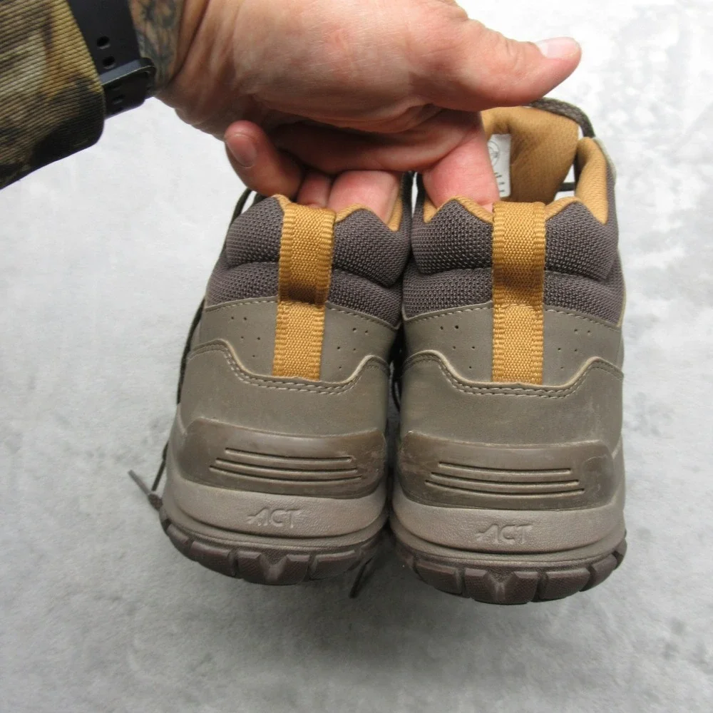 Oboz Hiking Boots Men 9 Green Lace-Up Sypes Mid Leather Waterproof Trail Outdoor